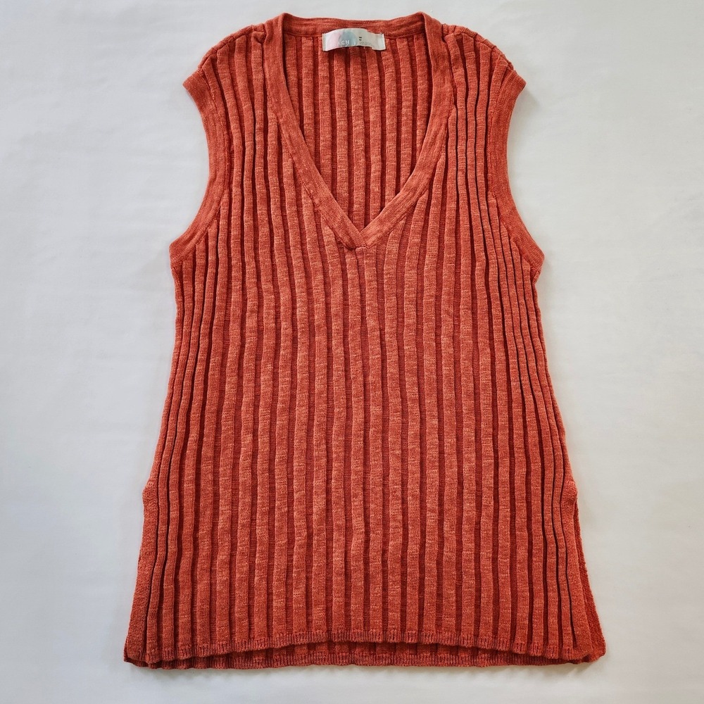 Free People Beach Veda sweater Set Ribbed Knit Tank Top Vest & Skirt Outfit Med - Picture 8 of 11